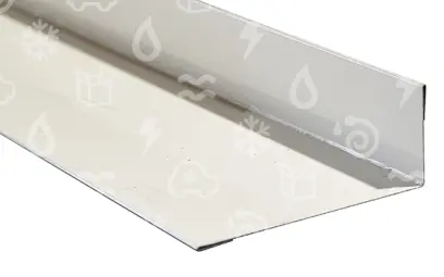 lišta plechová bílá - vnitřní L100 x 40 mm, L = 2,0 m